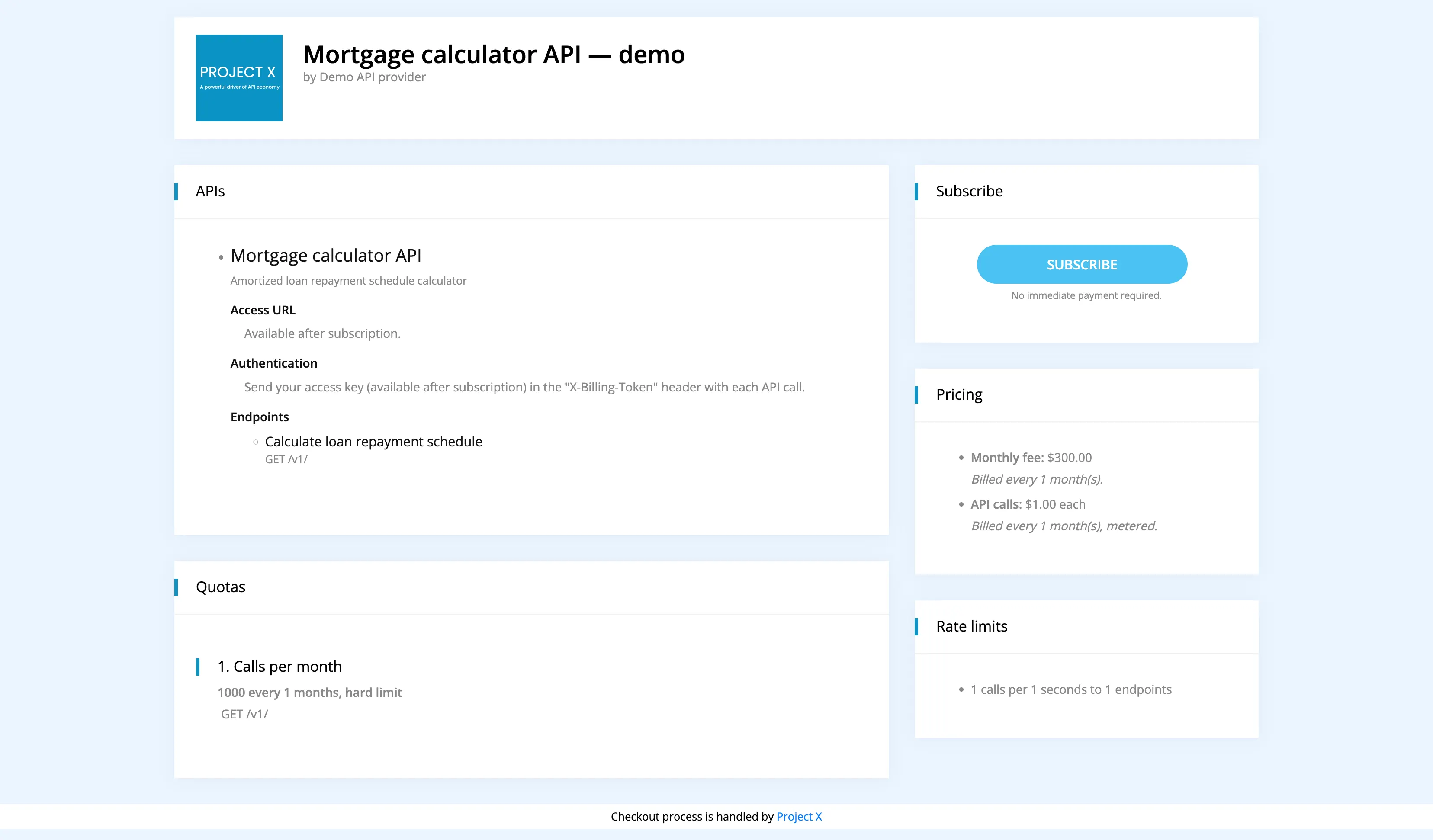 Example light theme