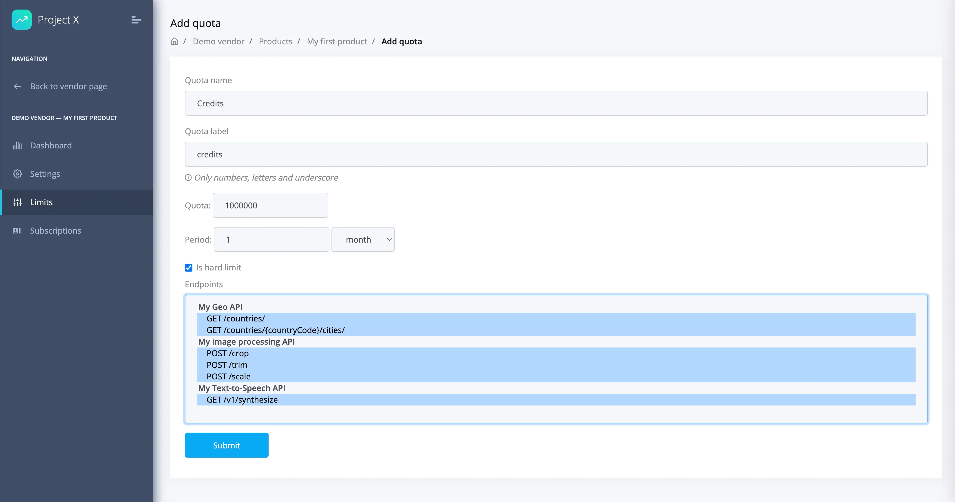 Each call to any of these endpoints will consume one credit by default — that’s configurable